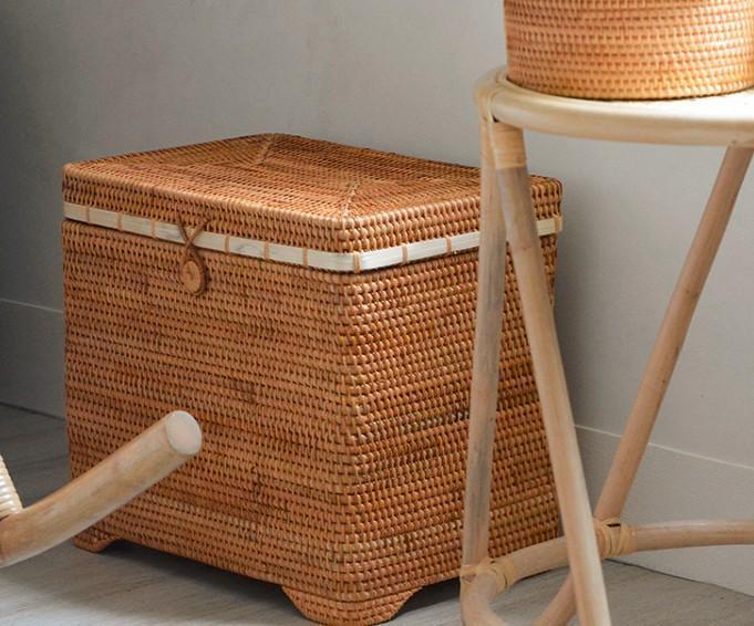 Large Laundry Storage Basket for Clothes, Rectangular Storage Basket, –  artworkcanvas