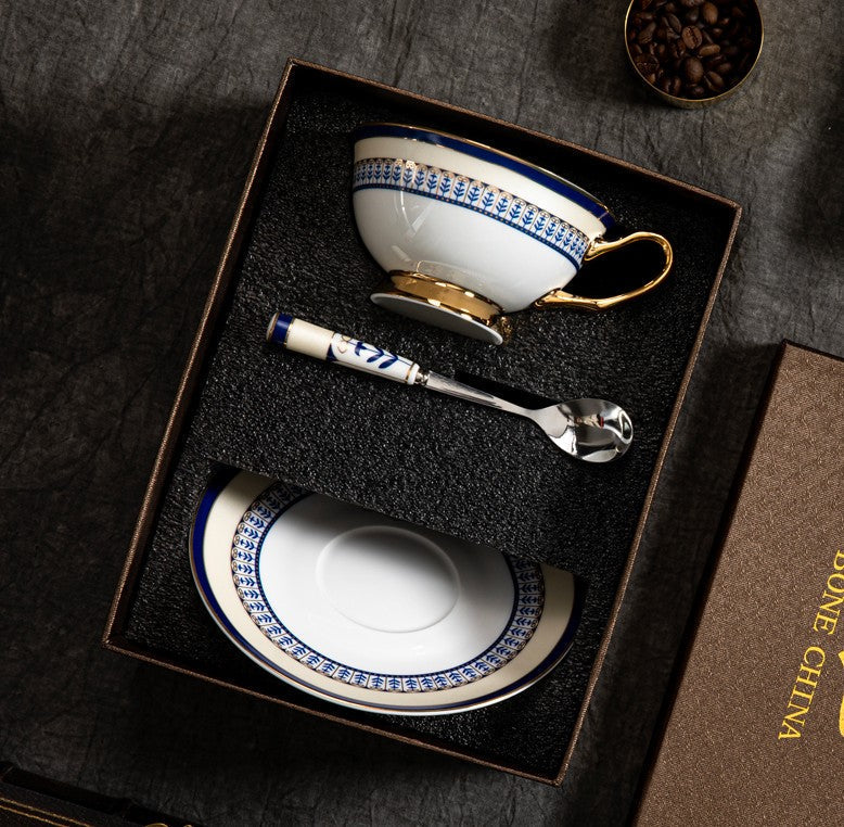 Unique Afternoon Tea Cups and Saucers in Gift Box, Royal Bone China Po –  Paintingforhome