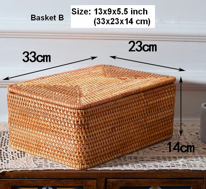 Storage Basket for Shelves, Decorative Baskets for Shelves, Rectangula –  Paintingforhome