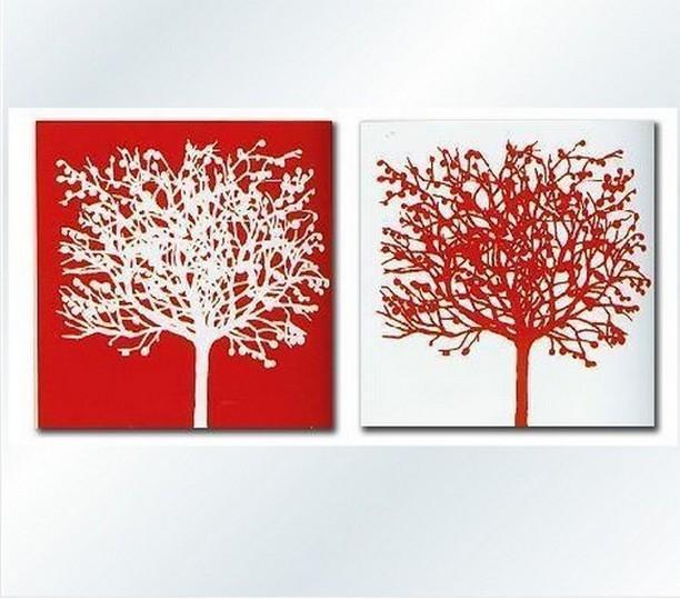 3 Piece Canvas Painting, Tree of Life Painting, Hand Painted Wall Art, –  Paintingforhome