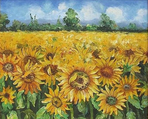 Flower Field Painting