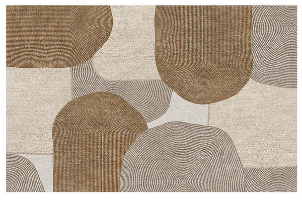 Abstract Area Rugs for Living Room, Modern Rugs for Interior Design, Contemporary Abstract Rugs for Dining Room-ArtWorkCrafts.com