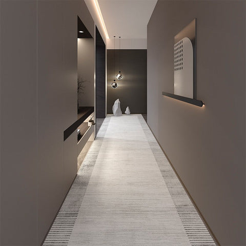 Modern Long Hallway Runners, Narrow Long Hallway Runners, Stain-resistant Non Slip Entryway Runner Rugs, Extra Long Narrow Runner Rugs, Washable Entrance Hallway Runner Carpet-ArtWorkCrafts.com