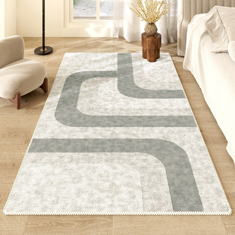 Modern Runner Rugs for Entryway, Kitchen Runner Rugs, Geometric Hallway Runner Rugs, Bathroom Runner Rugs, Contemporary Runner Rugs Next to Bed-ArtWorkCrafts.com