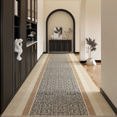 Extra Long Hallway Runners, Contepmorary Runner Rugs, Non Slip Modern Long Hallway Runners, Long Narrow Runner Rugs, Modern Entryway Runner Rug Ideas-ArtWorkCrafts.com