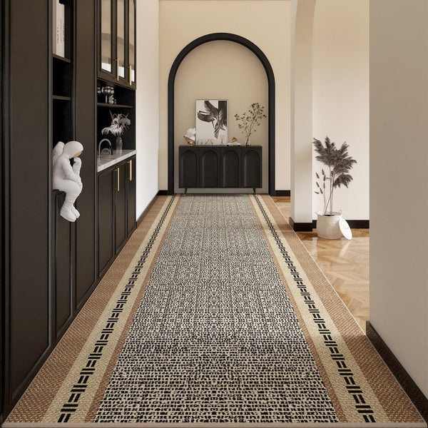 Extra Long Hallway Runners, Contepmorary Runner Rugs, Non Slip Modern Long Hallway Runners, Long Narrow Runner Rugs, Modern Entryway Runner Rug Ideas-ArtWorkCrafts.com