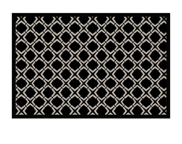 Modern Area Rugs under Sofa, Modern Black Rugs for Living Room, Abstract Contemporary Rugs for Bedroom, Dining Room Floor Rugs, Modern Carpets for Office-ArtWorkCrafts.com