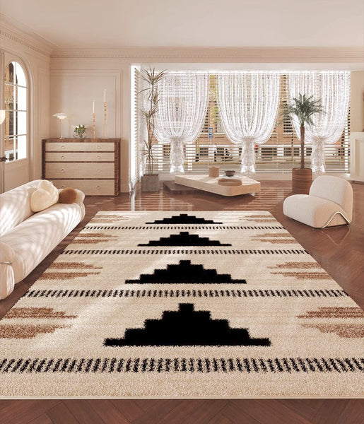 Kitchen Runner Rugs, Modern Runner Rugs Next to Bed, Bathroom Runner Rugs, Contemporary Runner Rugs for Living Room, Runner Rugs for Hallway-ArtWorkCrafts.com