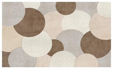 Geometric Modern Rugs for Dining Room, Bedroom Modern Rugs, Contemporary Area Rugs for Living Room-ArtWorkCrafts.com