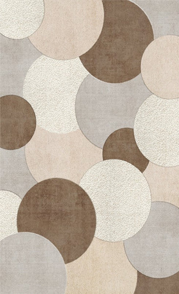 Bedroom Modern Rugs, Geometric Modern Rugs for Dining Room, Contemporary Area Rugs for Living Room-ArtWorkCrafts.com