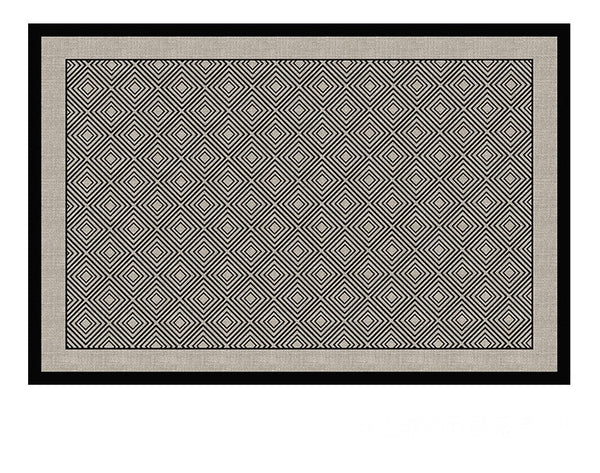 Mid Century Area Rugs for Living Room, Abstract Contemporary Rugs for Bedroom, Modern Carpets for Office, Dining Room Floor Rugs, Elegant Modern Area Rugs under Sofa-ArtWorkCrafts.com