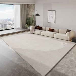 Oversized Grey Modern Rugs for Living Room, Extra Large Contemporary Modern Rugs for Dining Room, Geometric Modern Rug Placement Ideas for Bedroom-ArtWorkCrafts.com