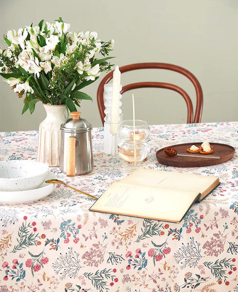 Large Rectangle Tablecloth for Dining Room Table, Rustic Table Covers for Kitchen, Country Farmhouse Tablecloth, Square Tablecloth for Round Table-ArtWorkCrafts.com