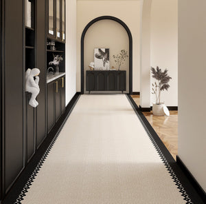 Stain-resistant Non Slip Entryway Runner Rug Ideas, Geometric Modern Long Hallway Runners, Long Narrow Runner Rugs, Extra Long Hallway Runners-ArtWorkCrafts.com