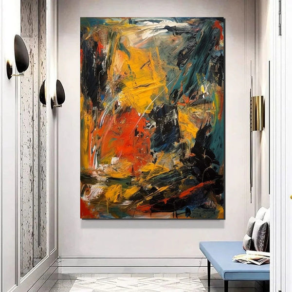 Acrylic Paintings on Canvas, Heavy Texture Painting, Buy Paintings Online, Large Paintings Behind Sofa, Large Painting for Living Room-ArtWorkCrafts.com