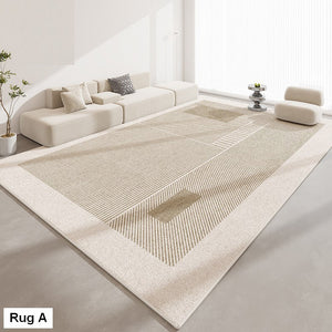 Abstract Contemporary Modern Rugs for Living Room, Extra Large Modern Rugs for Bedroom, Geometric Modern Rug Placement Ideas for Dining Room-ArtWorkCrafts.com