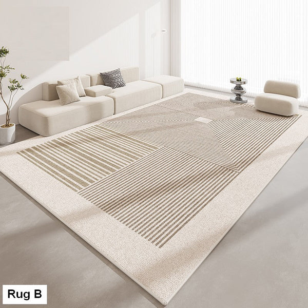 Unique Modern Rugs for Living Room, Contemporary Modern Rugs for Dining Room, Extra Large Modern Rugs for Bedroom-ArtWorkCrafts.com