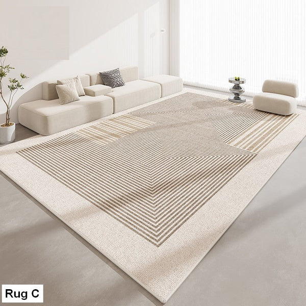 Unique Modern Rugs for Living Room, Contemporary Modern Rugs for Dining Room, Extra Large Modern Rugs for Bedroom-ArtWorkCrafts.com