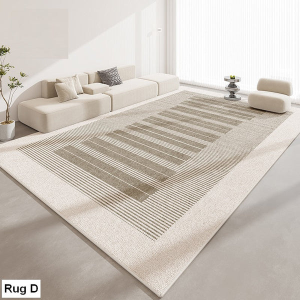 Abstract Contemporary Modern Rugs for Living Room, Extra Large Modern Rugs for Bedroom, Geometric Modern Rug Placement Ideas for Dining Room-ArtWorkCrafts.com