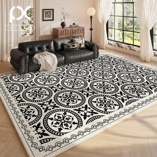 Contemporary Area Rugs for Bedroom, Abstract Floor Carpets for Dining Room, Modern Living Room Rug Placement Ideas, Living Room Modern Rugs-ArtWorkCrafts.com