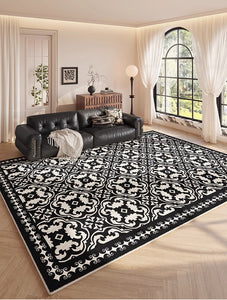 Modern Rugs under Dining Room Table, Modern Carpets for Bedroom, Large Modern Rugs for Living Room, French Style Modern Rugs Next to Bed-ArtWorkCrafts.com