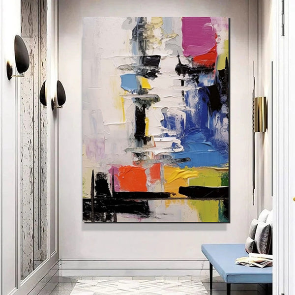 Wall Art Paintings, Simple Modern Art, Buy Paintings Online, Simple Abstract Painting, Large Paintings for Bedroom-ArtWorkCrafts.com