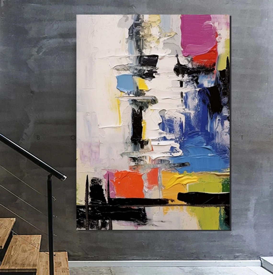 Wall Art Paintings, Simple Modern Art, Buy Paintings Online, Simple Abstract Painting, Large Paintings for Bedroom-ArtWorkCrafts.com