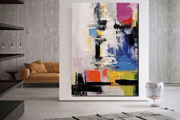 Wall Art Paintings, Simple Modern Art, Buy Paintings Online, Simple Abstract Painting, Large Paintings for Bedroom-ArtWorkCrafts.com