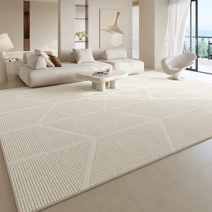 Large Geometric Floor Carpets, Abstract Modern Area Rugs under Dining Room Table, Modern Living Room Area Rugs, Bedroom Modern Rugs-ArtWorkCrafts.com