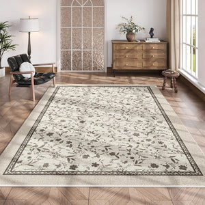 Unique Large Contemporary Floor Carpets for Living Room, Flower Pattern Modern Rugs in Bedroom, Modern Rugs for Sale, Dining Room Modern Rugs-ArtWorkCrafts.com