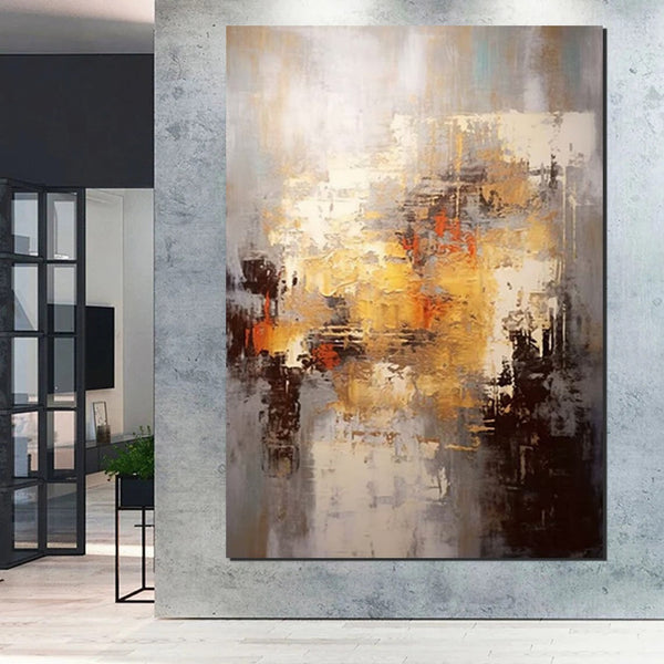 Simple Modern Art, Wall Art Paintings, Buy Paintings Online, Simple Abstract Painting, Large Paintings for Bedroom, Bedroom Wall Art Paintings-ArtWorkCrafts.com