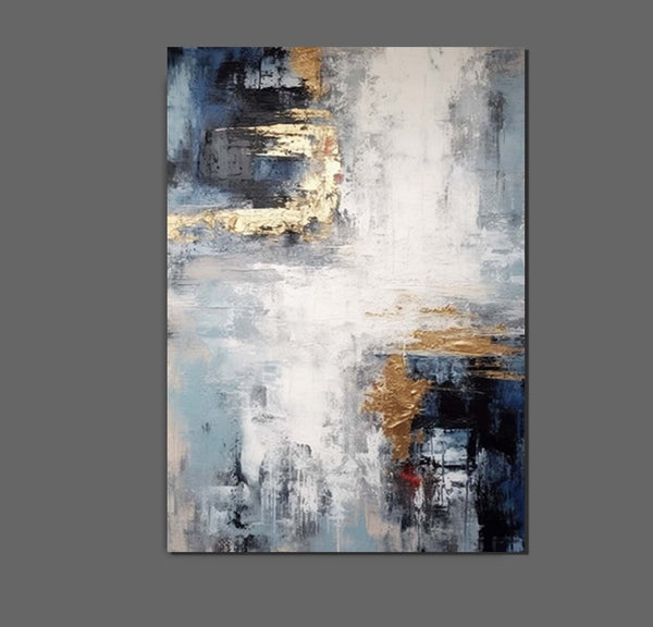 Simple Wall Art Ideas, Large Acrylic Canvas Paintings, Heavy Texture Painting, Bedroom Abstract Paintings, Modern Abstract Painting-ArtWorkCrafts.com
