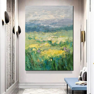 Large Acrylic Paintings for Bedroom, Abstract Landscape Painting, Bedroom Wall Art Paintings, Heavy Texture Canvas Art, Landscape Paintings for Living Room-ArtWorkCrafts.com