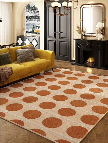 Geometric Contemporary Rugs for Dining Room, Bedroom Floor Rugs, Mid Century Modern Rug for Living Room, Modern Rugs for Living Room-ArtWorkCrafts.com