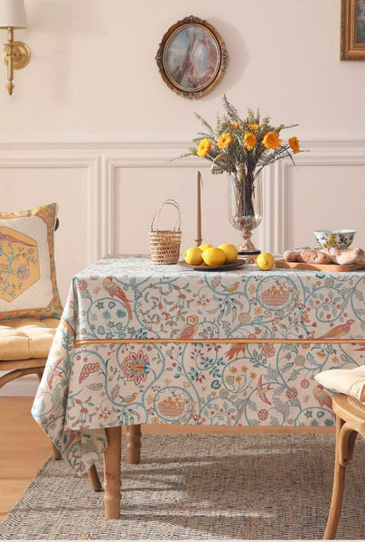 Outdoor Picnic Tablecloth, Large Modern Rectangle Tablecloth Ideas for Dining Room Table, Rustic Farmhouse Table Cover, Square Tablecloth for Round Table-ArtWorkCrafts.com