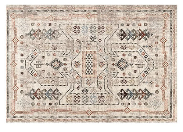 Morocco Contemporary Rugs Next to Bed, Modern Rugs for Living Room, Flower Pattern Contemporary Modern Rugs for Dining Room-ArtWorkCrafts.com