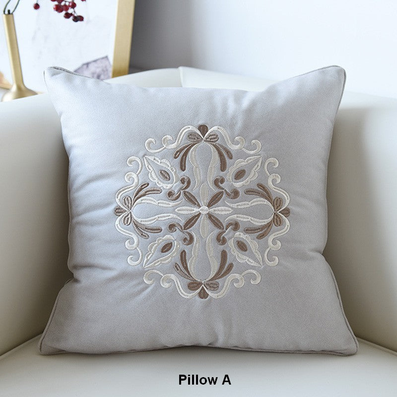 Decorative Flower Pattern Throw Pillows for Couch, Modern Throw Pillows, Contemporary Decorative Pillows, Modern Sofa Pillows-ArtWorkCrafts.com