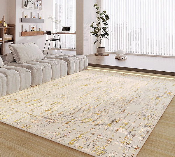 Washable Kitchen Area Rugs, Contemporary Rugs for Living Room, Large Modern Rugs for Dining Room, Modern Rugs Next to Bed-ArtWorkCrafts.com