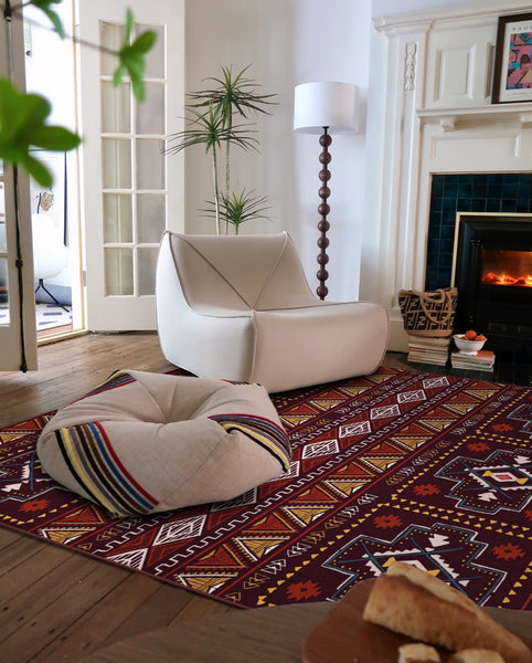 Morocco Area Rugs for Living Room, Traditional Colorful Persian Rugs for Dining Room, Traditional Persain Rugs for Bedroom-ArtWorkCrafts.com