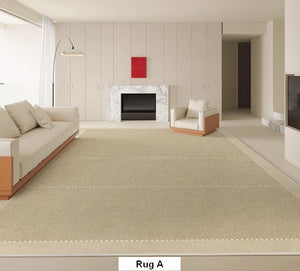 Large Modern Rugs in Living Room, Rectangular Modern Rugs under Sofa, Soft Contemporary Rugs for Bedroom, Dining Room Floor Carpets, Modern Rugs for Office-ArtWorkCrafts.com