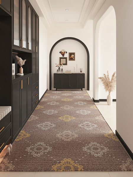 Entrance Hallway Runners, Modern Long Hallway Runners, Extra Long Narrow Runner Rugs, Washable Kitchen Runner Rugs, Easy Care Contemporary Entryway Runner Rug Ideas-ArtWorkCrafts.com