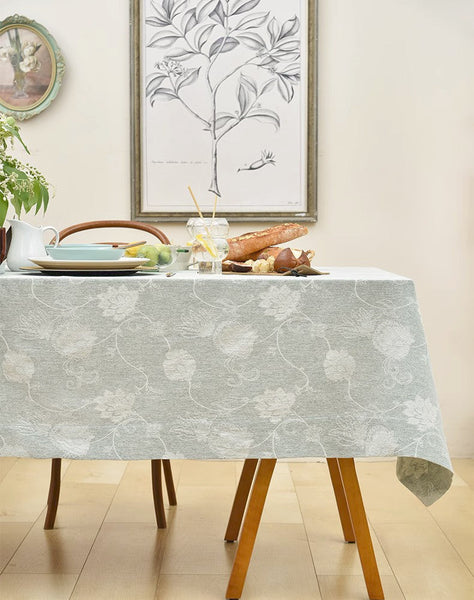 Large Rectangle Tablecloth for Dining Room Table, Country Farmhouse Tablecloth, Square Tablecloth for Round Table, Rustic Table Covers for Kitchen-ArtWorkCrafts.com