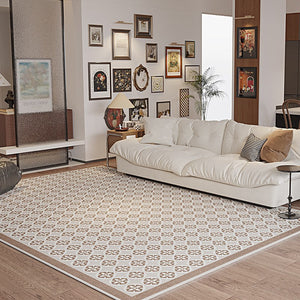 Mid Century Contemporary Modern Rugs for Living Room, Modern Rug Placement Ideas for Dining Room, Large Modern Rugs for Bedroom-ArtWorkCrafts.com