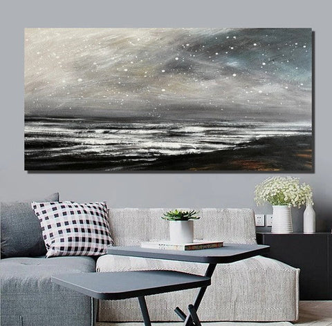 Modern Contemporary Abstract Artwork, Extra Large Wall Art Painting, Acrylic Painting for Living Room, Heavy Texture Paintings-ArtWorkCrafts.com