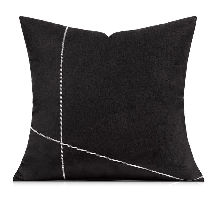 Abstract Decorative Throw Pillows for Living Room, Black Modern Pillows for Couch, Large Modern Sofa Pillow Cases, Decorative Pillow Covers-ArtWorkCrafts.com