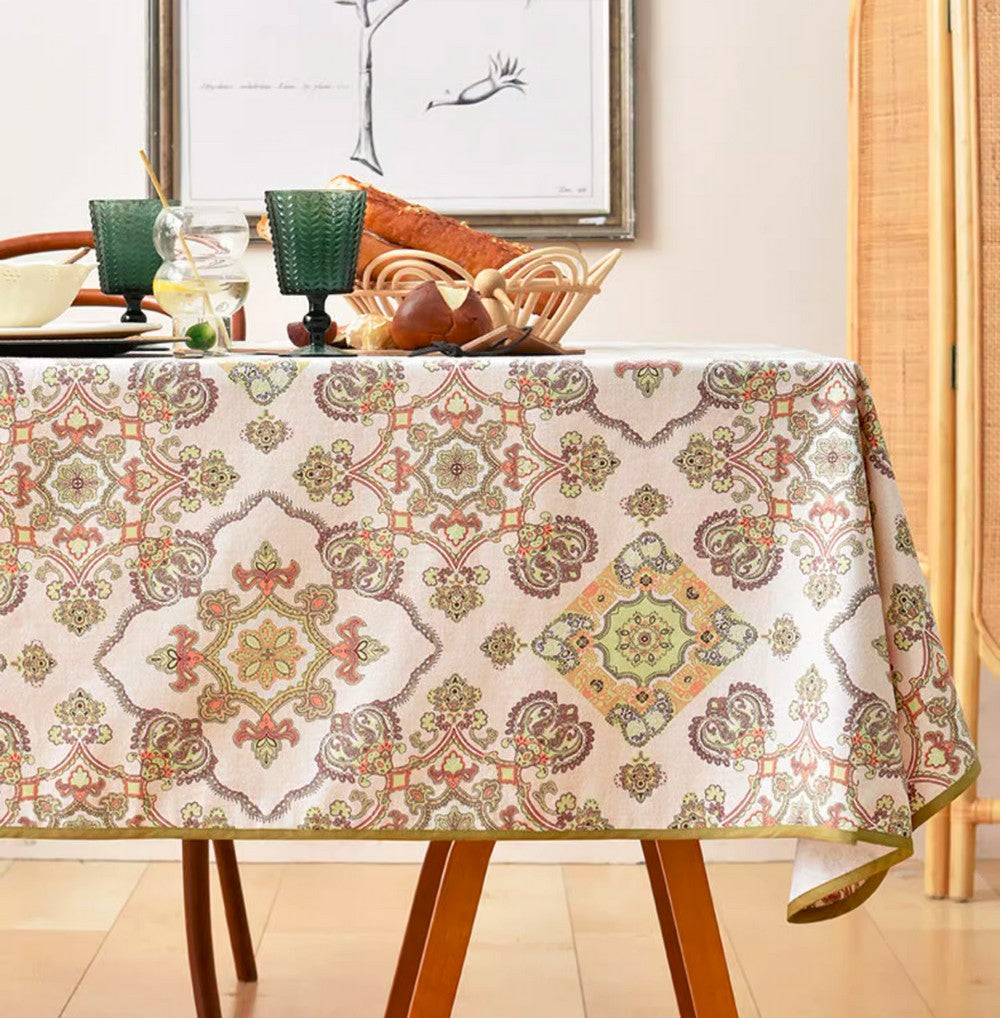 Large Rectangle Tablecloth for Dining Room Table, Rectangular Table Covers for Kitchen, Square Tablecloth for Coffee Table, Farmhouse Table Cloth, Wedding Tablecloth-ArtWorkCrafts.com