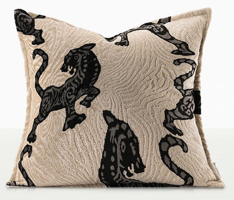 Tiger Pattern Modern Pillows for Couch, Abstract Decorative Throw Pillows for Living Room, Large Modern Sofa Pillow Cases, Decorative Pillow Covers-ArtWorkCrafts.com