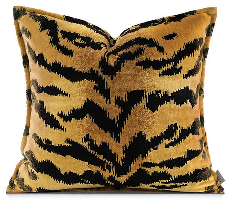 Luxury Abstract Decorative Throw Pillows for Living Room, Tiger Pattern Modern Pillows for Couch, Large Modern Sofa Pillow Cases, Decorative Pillow Covers-ArtWorkCrafts.com