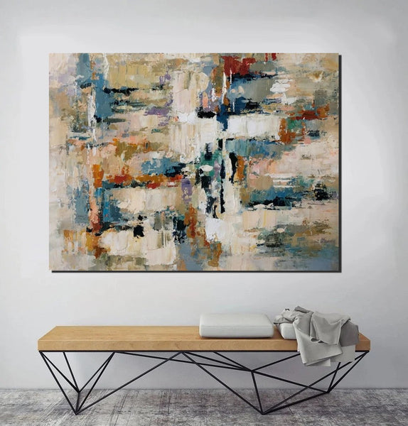 Extra Large Paintings, Acrylic Abstract Art, Modern Abstract Acrylic Painting, Living Room Wall Painting, Large Paintings for Living Room-ArtWorkCrafts.com