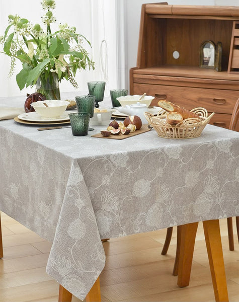 Rustic Table Covers for Kitchen, Country Farmhouse Tablecloth, Square Tablecloth for Round Table, Large Rectangle Tablecloth for Dining Room Table-ArtWorkCrafts.com